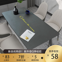 Odorless silicone tablecloth waterproof and oil-proof disposable rectangular anti-hot pvc coffee table table mat household desktop mat