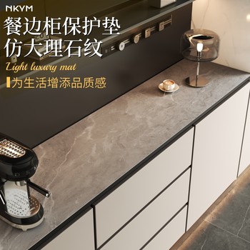 Light luxury high-end imitation marble sideboard tv cabinet mat Light luxury high-end imitation marble sideboard tv cabinet mat
