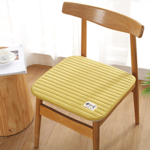 Cotton cotton yarn breathable Four Seasons universal thin chair cushion non-slip office cushion computer chair cushion summer dining chair cushion