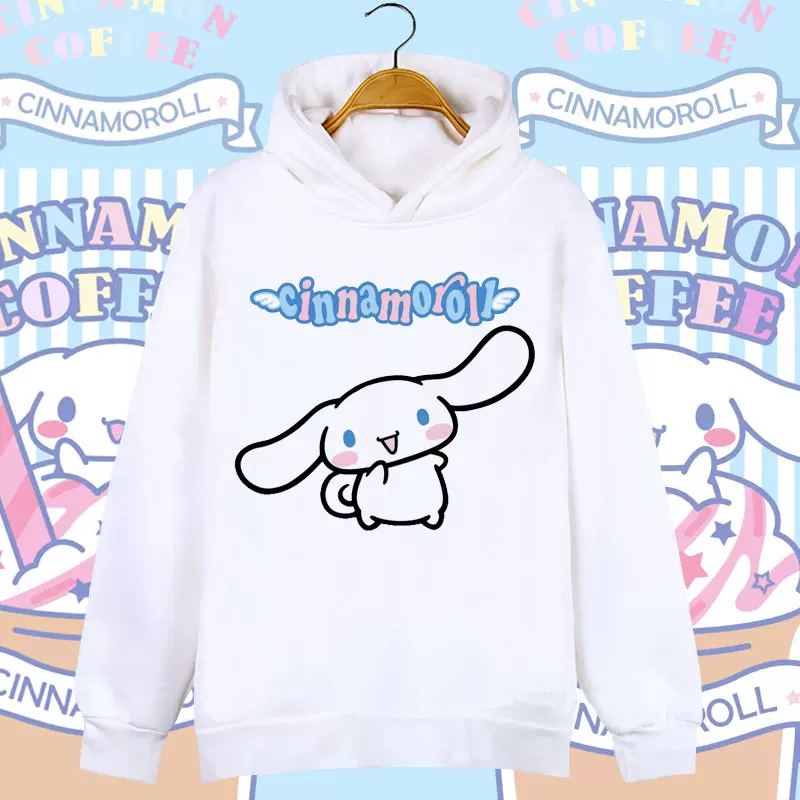 Милая толстовка-худи для мужчин и женщин для студентов, Cinnamoroll, семейный стиль