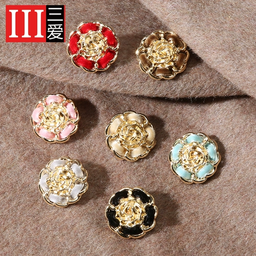 Металлические бархатные тканевые пуговицы, пижама подходит для мужчин и женщин, куртка, свитер