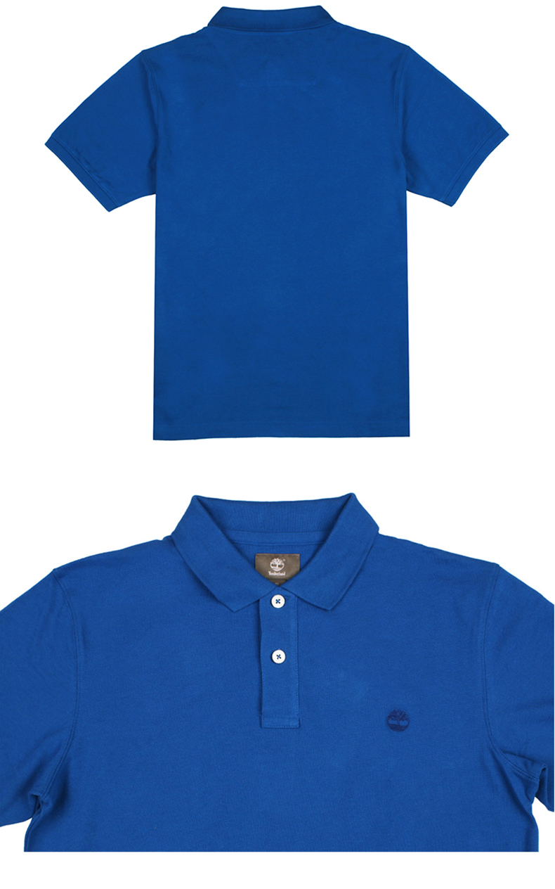 TIMBERLAND TIM 岚 POLO áo sơ mi nam cổ điển cotton và mùa hè thoải mái store t shirt