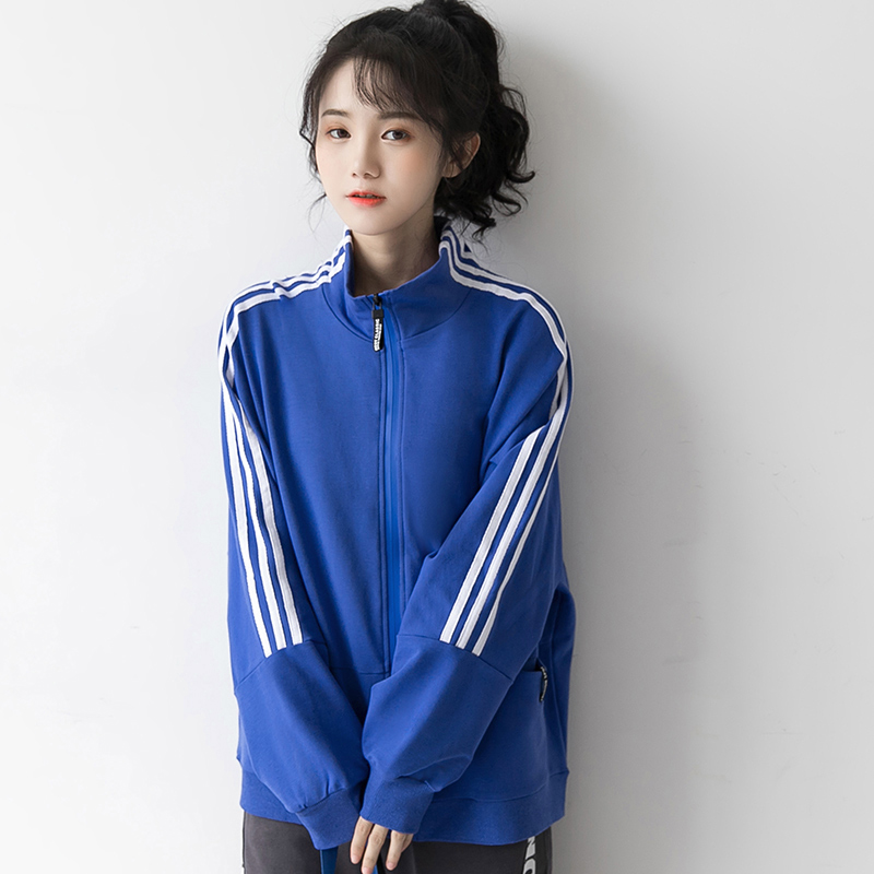 Tide brand 2022 spring and autumn new jacket female Korean version loose retro Hong Kong style baseball uniform Harajuku Hong Kong style sweater women's clothing