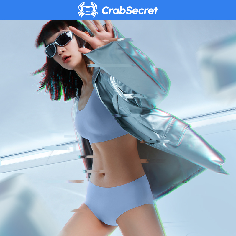 Crab Secret Lady No Size 3 0 Rostrident Antibacterial Light Thin Mid Waist Underpants No Mark Ice Silk Breathable Triangle Pants