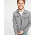 Áo khoác denim nam màu xám nam Navy cũ 394228 2019 Áo khoác thời trang mới - Cao bồi Cao bồi
