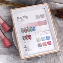 2021 new trendy reflective spar Cats Eye Nail Polish glue Net red popular fashion bright color 8 color set of glue