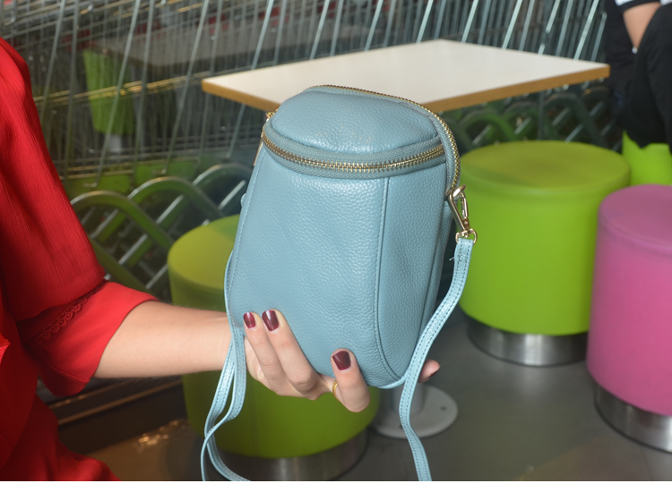 Hàn quốc phiên bản của lớn top lớp mềm da bò đôi điện thoại di động purse crossbody túi nhỏ công suất lớn túi Messenger da nữ túi đeo chéo xiaomi