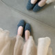 ເກີບ Doudou ຂອງແມ່ຍິງ chic ເກົາຫຼີ toe bow flats ballet ສະດວກສະບາຍ versatile retro ເກີບດຽວ trendy