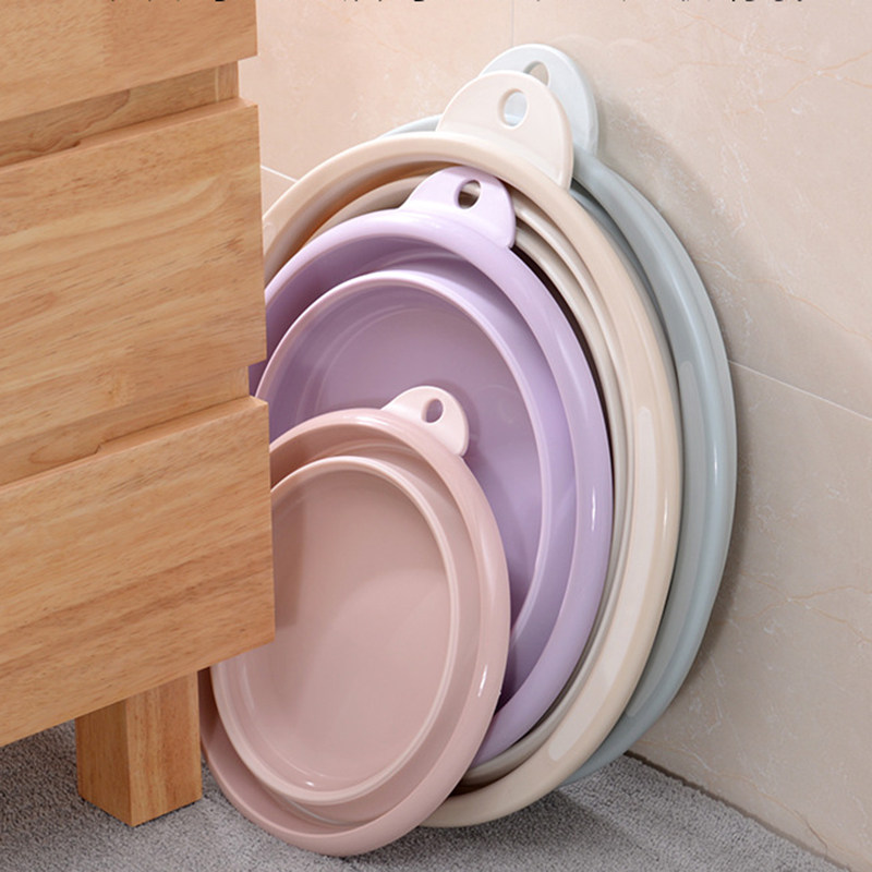 Folding basin washbasin travel portable large number of silicone Silicone Home Travel On-board Systolic compression telescopic water basin