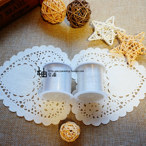 Плетеный аксессуар, прозрачная леска, шелковые нитки, эластичный браслет, ожерелье, бусины, штора, DIY