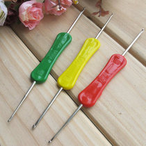 Double hook needle practical sweater hook woven tool hook sweater plastic handle double head hook needle diy sweater hook needle