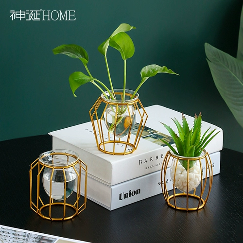 Креативный стеклянный прозрачный цветочный горшок для гостиной, простой и элегантный дизайн