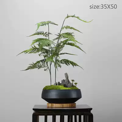 Chinese simulation bamboo plants micro landscape landscape landscape flowers a few study tea room desk soft decorations ornaments