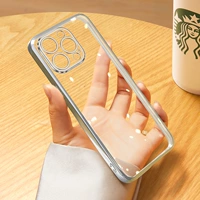 Серебристый титан [ультратонкий и полупрозрачный ★ мягкий корпус, защищающий от падения] поставляется с закаленной пленкой.