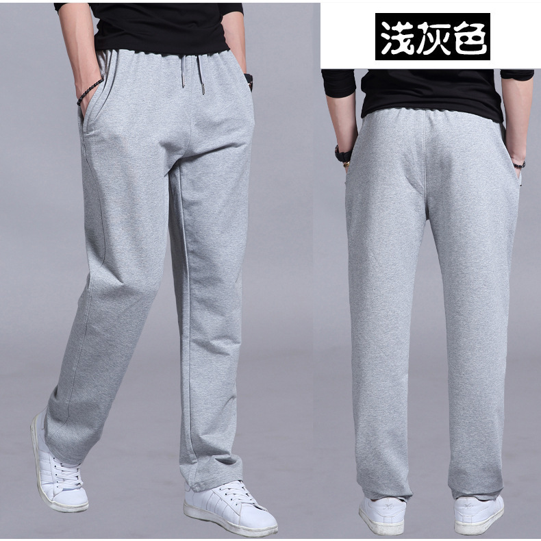 Quần thể thao mùa thu quần lửng ống đứng nam rộng kích thước lớn, quần thun cộng với quần nhung dày shop đồ nam đẹp