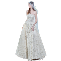 odelia Blooming Light Wedding Dress Skirt 2024 New Bride Going Out Veil Engagement Dress Small Women