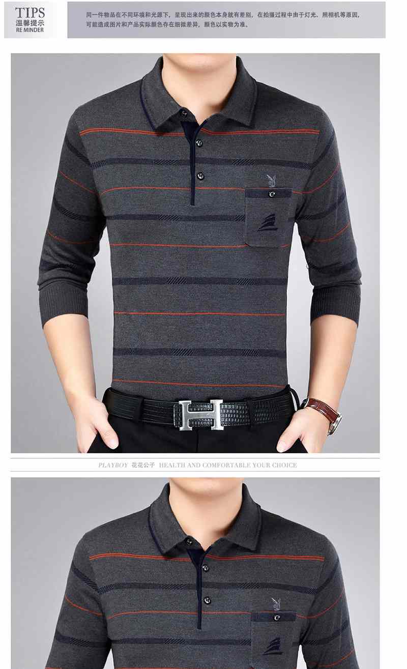 Mùa đông trung niên nam dài tay áo thun cotton rộng rãi cộng với áo nhung trung niên dày dặn từ bi ao phong nam