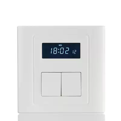 Aprui double-cut countdown adjustable two-button delay power-off switch 86 panel one-in and two-out timer