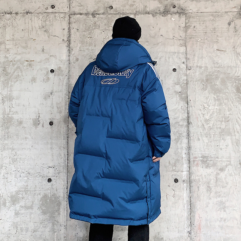 New National Standard Extreme Cold High-Fill down Jacket for Men, Mid-Length, Thickened for Winter, Warm and Windproof, Men's Large Size Coat