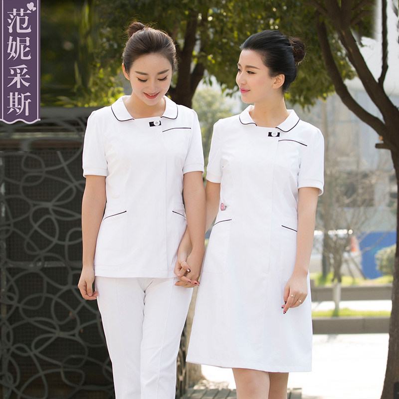Fanny Zess 2021 new female nurse uniform long-sleeved dress split suit dental doctor overalls spring and summer