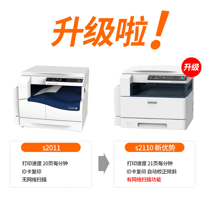 Fuji Xerox S2110N máy in laser đen trắng Máy in mạng A3 Máy ghép quét máy photocopy A3