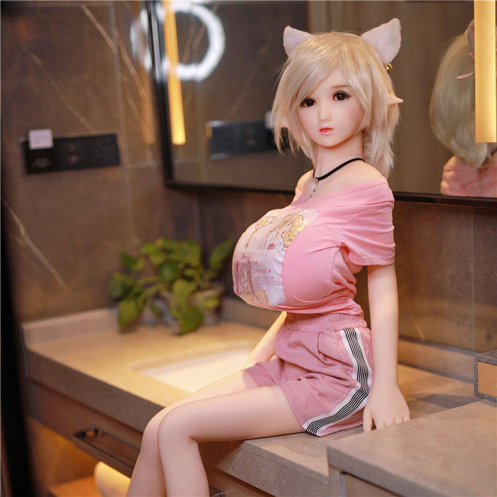 Junying solid silicone doll can be inserted into male inflatable doll adult sex products fun hand-made big breasts Luna
