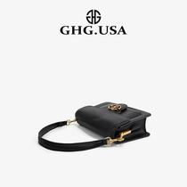GHG light luxury brand fashion commuter ladies Bacchus bag tabby leather vertical small bag portable messenger bag