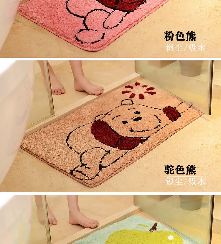 Phim hoạt hình bước mat mat cửa ra vào mat cửa mat mat dễ thương sàn mat hiên mat hấp thụ mat thảm lau chân siêu thấm