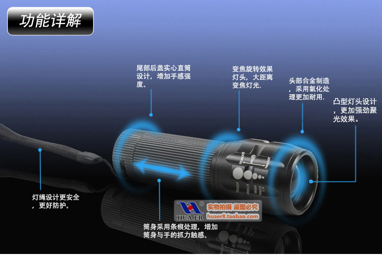 Eclairage pour vélo XP008 - phare - Ref 2399678 Image 5