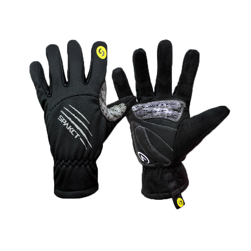 Spake cycling gloves full-finger fleece warm long-finger mountaineering bike windproof cycling gloves