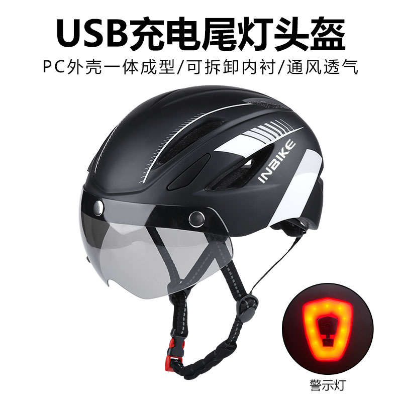 Climbing bike riding helmet with goggles integrated male and female equipped half helmet bike safety head hat summer