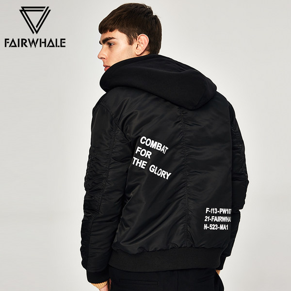 Mark Fairwhale 马克华菲 17年冬季新品 600+高蓬松度 男式时尚棒球领羽绒服 连帽可拆卸 优惠券折后￥448包邮史低（￥698-250）