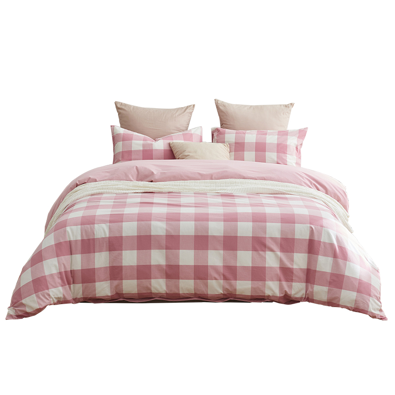 Muji Fine Vienna British Checked Sheet And Quilt Cover Modern