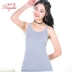 Twisted sling vest nữ đơn giản màu rắn không tay Slim-Proof chống ánh sáng đàn hồi cao thoáng khí gợi cảm mùa thu đáy áo áo lót nam tay ngắn Áo vest