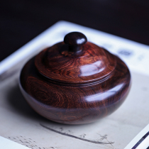 Sea Yellow Purple Oil Pear Polychaeino Hainan Yellow flower pear tea leaf jar containing jar storage jar Red Wood Collection 8414