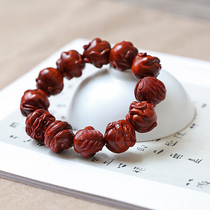 ZODIAC HAND STRING INDIAN LEAFLET ROSEWOOD BUDDHA BEADS CARVED SANDALWOOD BRACELET MENs 20MM XIANGGONG VENUS 0124