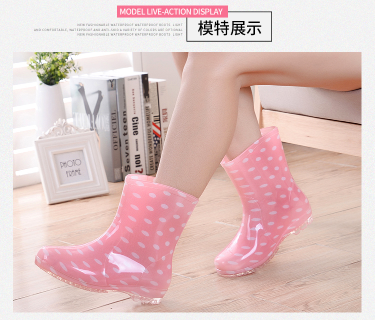 Giày đi mưa mới cắt thấp Giày nữ ống mưa Giày ống nước ngắn Giày cao su chống trượt Giày cao ống giày Giày nhựa chống mòn giày chống nước Adiddas