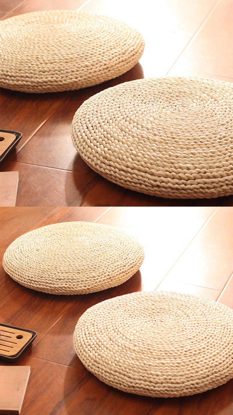 Trà rơm tatami mat thiền chiến đệm dày mây Po thiền đệm futon đệm vòng đệm trẻ - Ghế đệm / đệm Sofa mua thảm lót ghế sofa