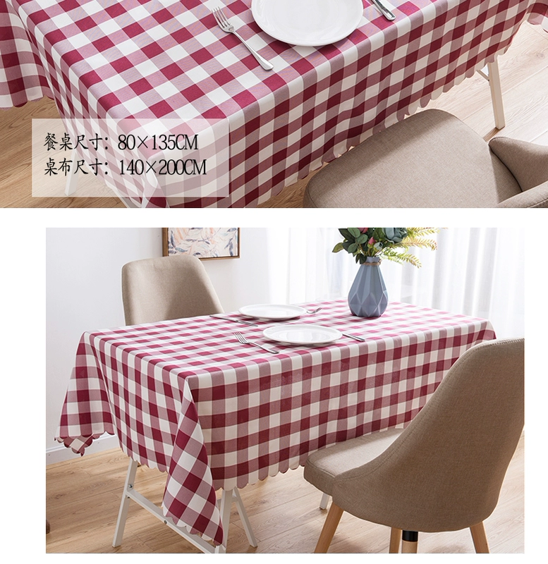 Mục vụ bông và lanh nhỏ kẻ sọc tươi bàn vải cà phê bàn ​​khăn trải bàn vải hình chữ nhật khách sạn khăn trải bàn đơn giản