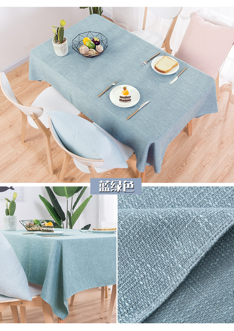 Bắc Âu cotton và lanh nhỏ tươi bàn vải hộ gia đình hình chữ nhật bàn cà phê khăn trải bàn vuông khăn trải bàn vải gió khăn trải bàn chống thấm nước