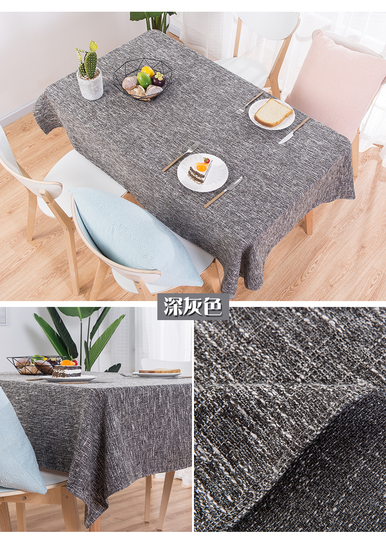 Bắc Âu cotton và lanh nhỏ tươi bàn vải hộ gia đình hình chữ nhật bàn cà phê khăn trải bàn vuông khăn trải bàn vải gió khăn trải bàn chống thấm nước