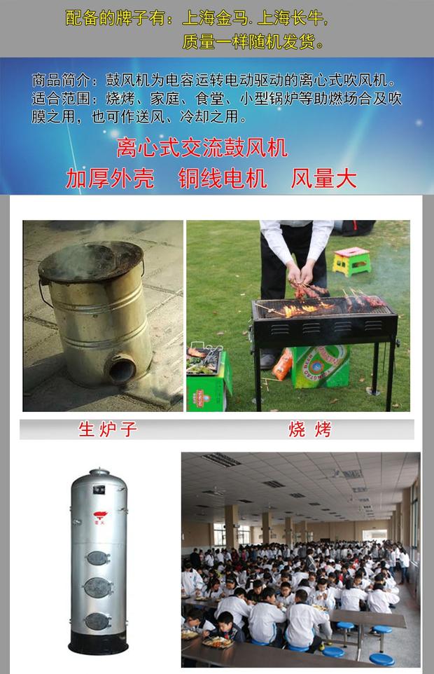 Quạt điện gang nhỏ bếp nhỏ ly tâm quạt hộ gia đình 220 V nướng thịt đốt carbon hộ gia đình - Bếp lò / bộ đồ ăn / đồ nướng dã ngoại bếp nướng ngoài trời bằng than