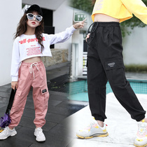 Girls  pants spring and Autumn 5 foreign style 8 Childrens overalls 9 autumn 6 casual autumn ten-year-old girl sports pants autumn
