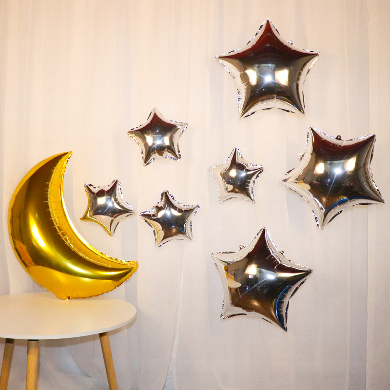 Shake Soundnet Red Ins walk pink Moon Balloon Beam Birthday Gift man and woman Helium Flutter Air Ball Package