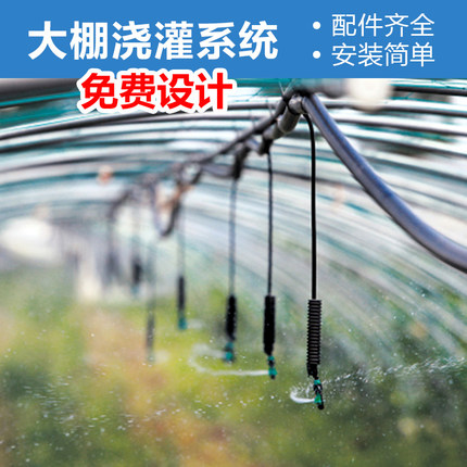 农业温室自动喷灌设备 4分管微喷雾化系统 园艺定时灌溉套装