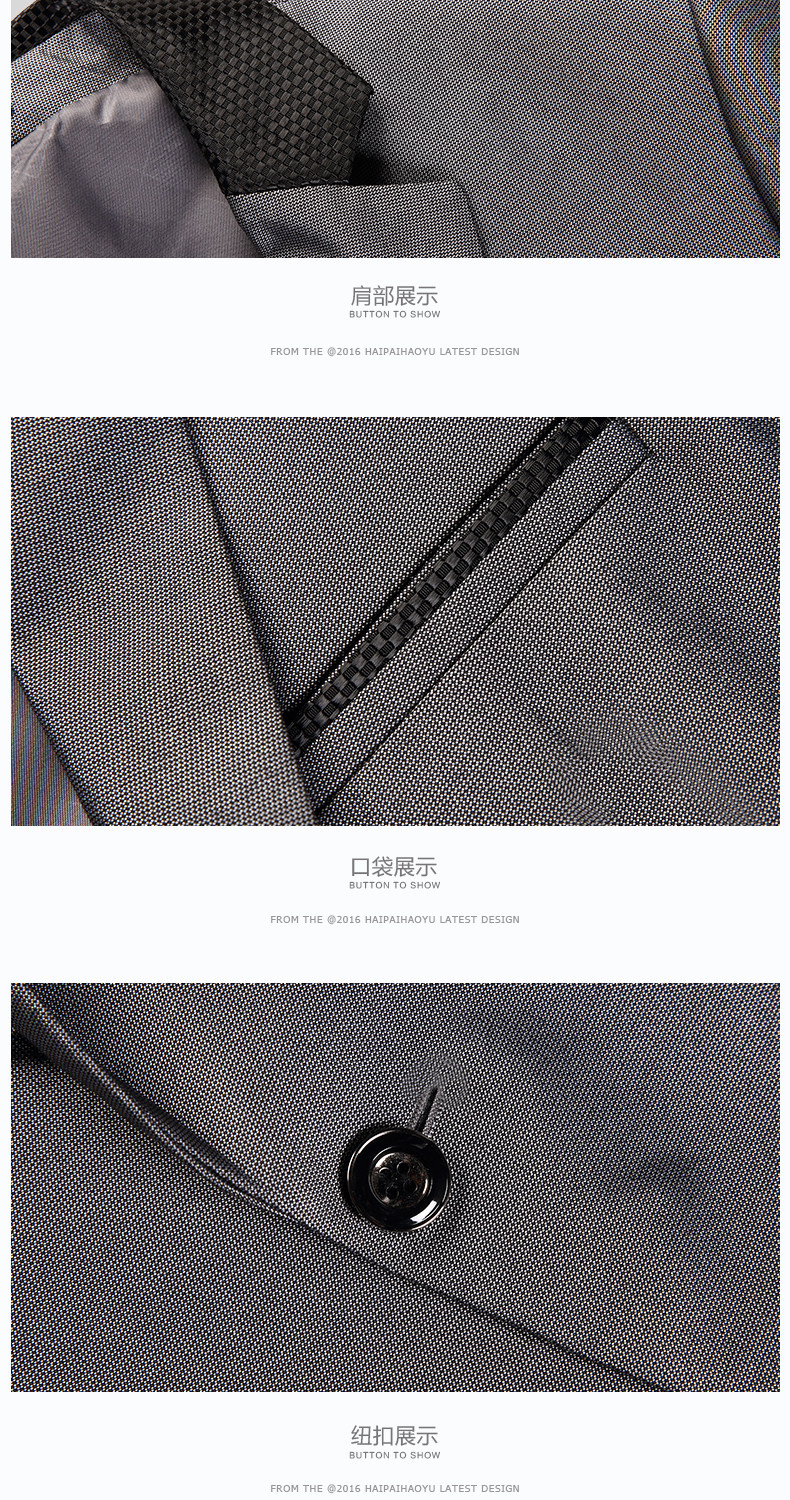 Costume homme HAIPAI HAOYU 100% Polyester pour printemps - Ref 1549807 Image 14