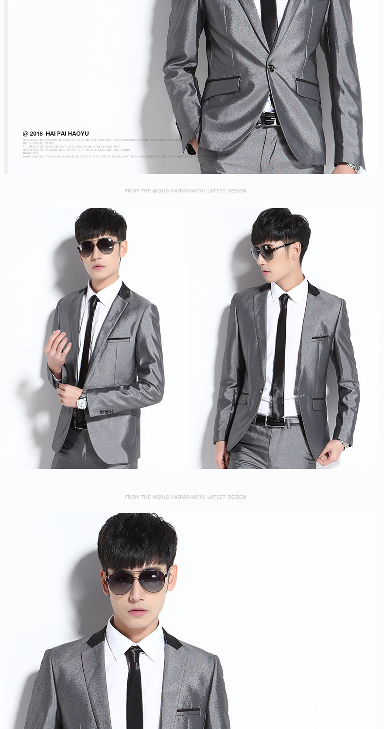 Costume homme HAIPAI HAOYU 100% Polyester pour printemps - Ref 1549807 Image 12