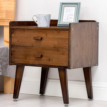 Small bed head cabinet 40cm wide small family type solid wood shelve bed edge cabinet simple bedroom headboard small cabinet