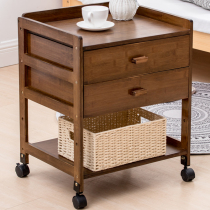 Mobile Bed Head Cabinet Shelve SIMPLE MODERN SOLID WOOD SIDE CABINET BEDSIDE CABINET HOME BEDSIDE SMALL CABINET BEDROOM SMALL