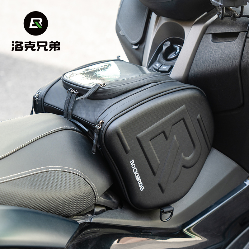 Locke Brothers 燃料タンクバッグ スクーター収納 ハードシェル オートバイ旅行用 トライアングルバッグ NMAX PCX Fosha XMAX